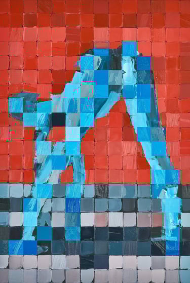 Zwart Vierkantje Schilderij van kunstenaar Henk Tieten