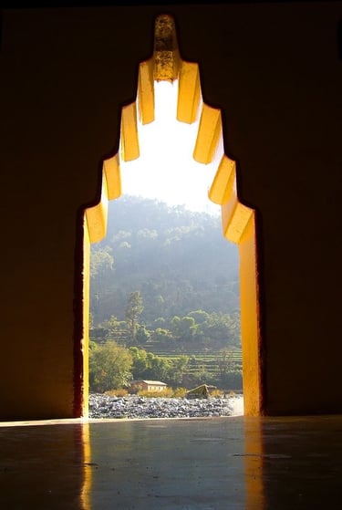 The cave at the feet of Mount Kailash, Kumaon Himalayas