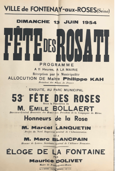 affiche rosati marcel lanquetin fontenay aux roses