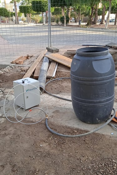 Tracer Gas Injection During Construction