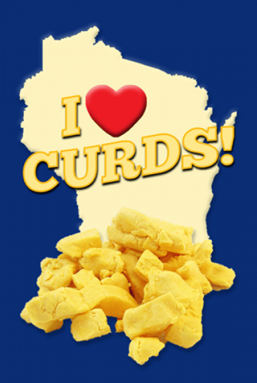 I Heart Curds Metal Magnet