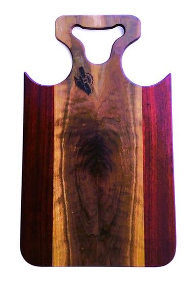 Exotic Wood Charcuterie Board, Cutting Board, Cheese Board, Serving Board (Hardwood, Medium)