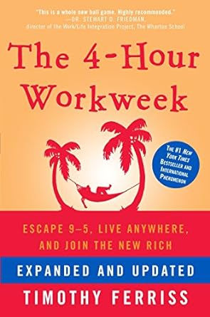 a book cover of the 4 hour work week