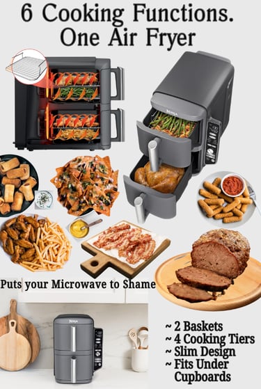 Air Fryer that does it all Air Fry Bake Broil Roast Reheat Dehydrate