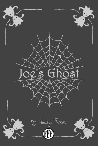 a halloween themed book cover with spider web