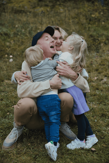 Familiebilder. familiefotografering i natur.