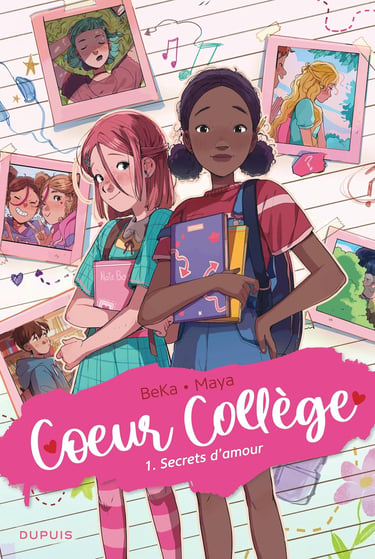 Première de couverture du tome 1 de la BD Coeur collège