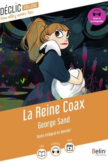 Première de couverture du roman La Reine Coax de George Sand