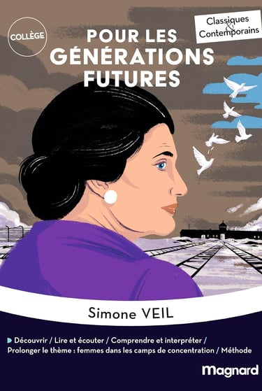 Première de couverture du discours Pour les générations futures de Simone Veil
