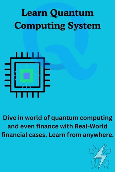 a computer screen with a computer and a text that says learn quantum quantum quantum quantum