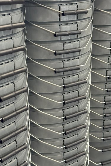 cubos de plastico reciclable