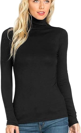 Ladies Polo Roll Neck Long Sleeve Jumpers