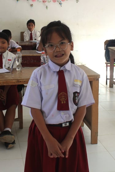 Zarah siswa inklusi kelas 5 SD