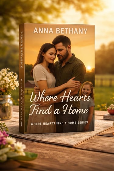 3d mockup of book cover for Where Hearts Find A Home