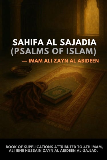 Download Sahifa al sajadia, English Sahifa sajadia, Imam Zayn al Abidin, Imam Sajjad, Psalms ofIslam