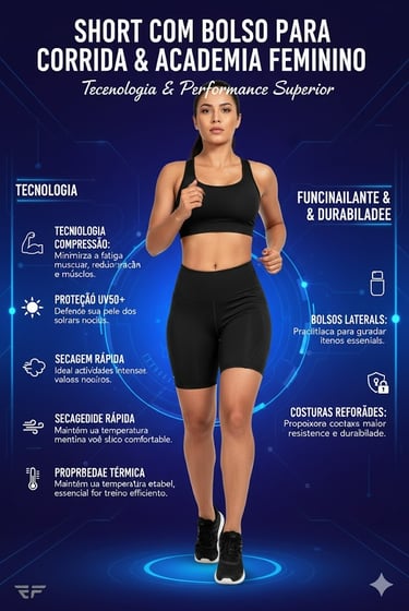 short legging para corrida e academia com bolso