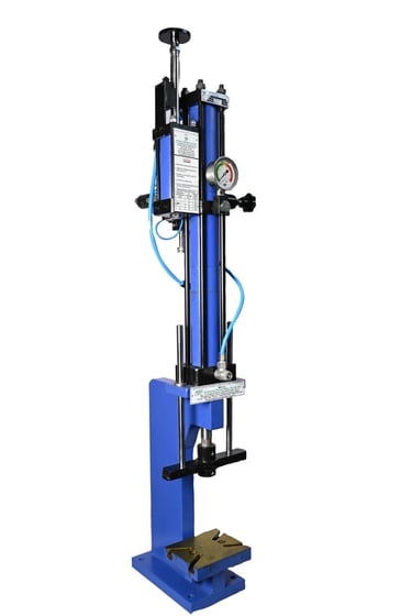 Compact Anti-Rotation C Frame Press machine by national pneumatic systems in vasai for various uses like crimping bending etc
