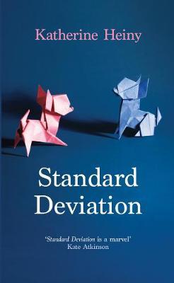 Blue cover of Standard Deviation by Katherine Heiny — two origami animals in profile.