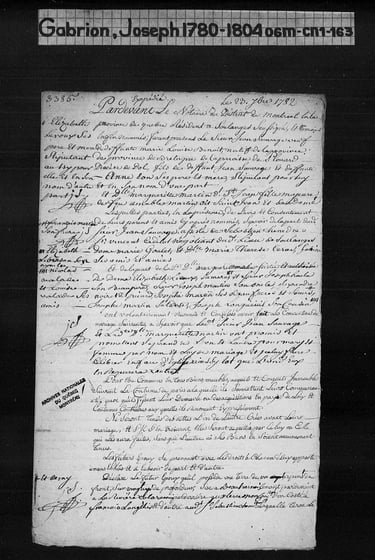 Contrat de mariage de Jans Sauvage & Marguerite Martin