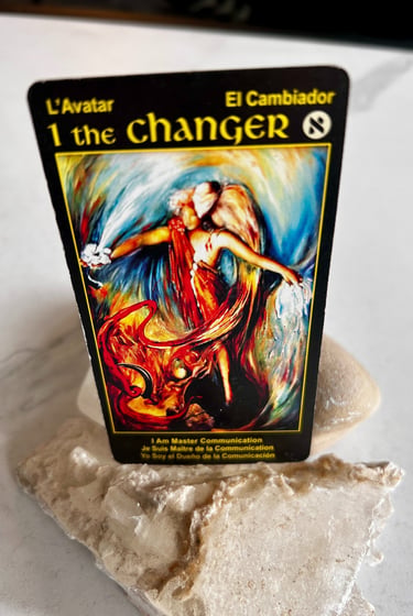 Tarot Card 1 The Changer or The Magician Communication and idea