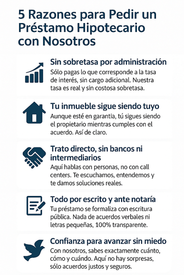 infografía de razones para pedir un préstamo sobre hipoteca.