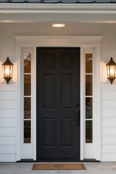 a man riding a skateboard down a street next to tall buildings