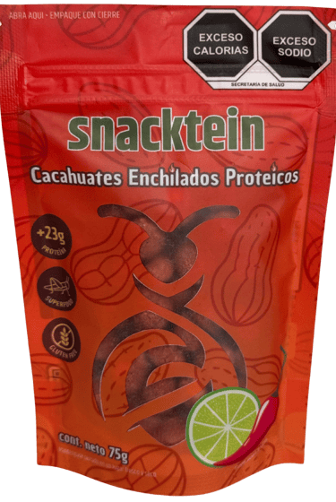 Cacahuate Enchilado Proteico. 23g de proteína por bolsa