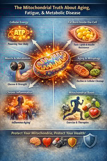 Discover how maintaining healthy mitochondria can slow sarcopenia, preserve muscle, and reduce age-r