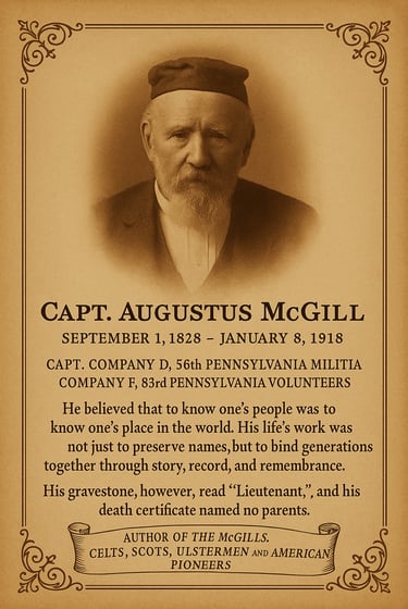 Augustus McGill - Hostetter Family Archives – Christine Applegate