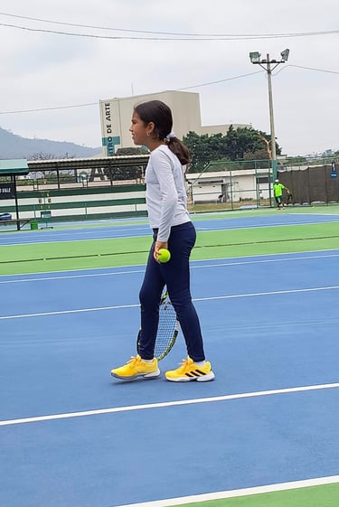 Maria emilia entrenando