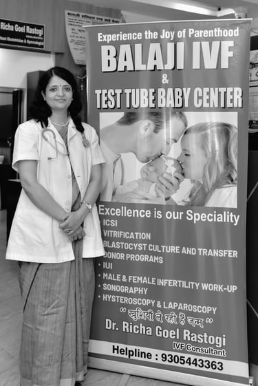 IVF consultation room at fertility clinic in Lucknow