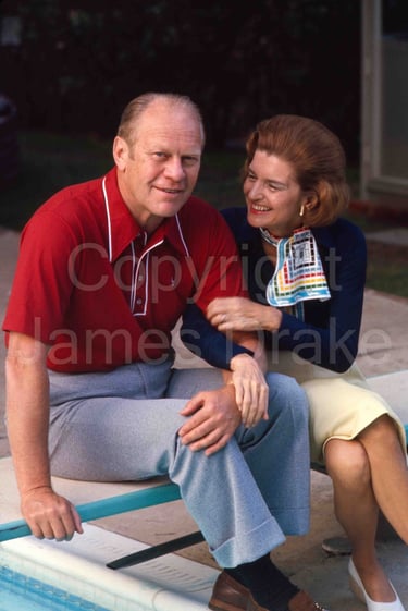 Gerald and Betty Ford at home in 1974 by James Drake for Sports Illustrated