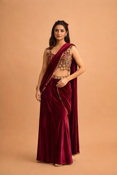 Corset Saree