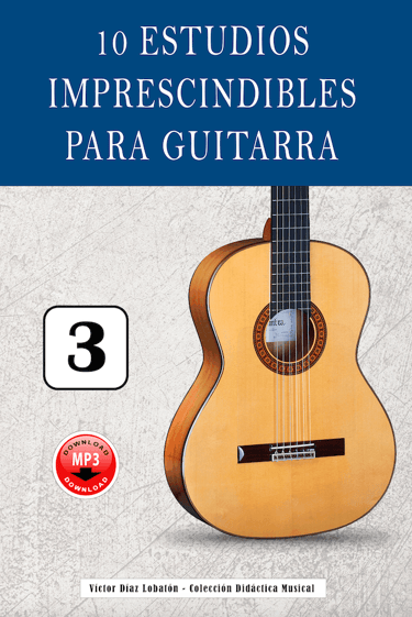 Libro para aprender a tocar la guitarra. 10 estudios imprescindibles de guitarra