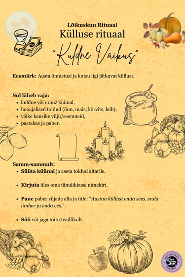 Lõikuskuu Rituaal Külluse Rituaal Soul Sisters Tarot