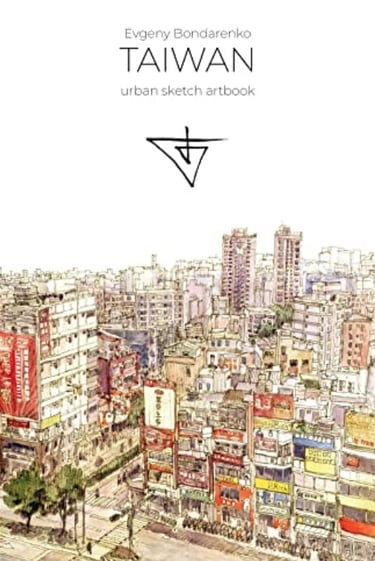 Taiwan Urban Sketch artbook Evgeny bondarenko
