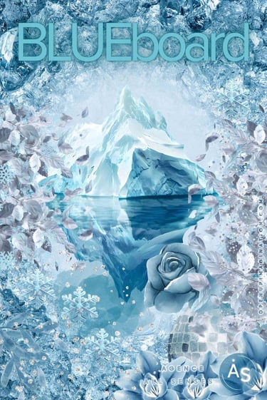 Colorboard inspiré par le thème l'âge de glace des pinterest predicts 2026