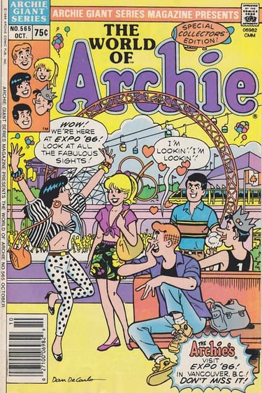 Archie goes to Expo 86 comic
