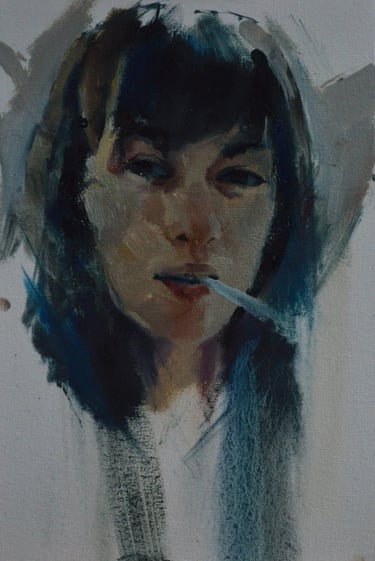 Stoya - Óleo sobre tela - 20cm x 30cm