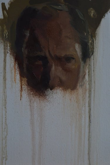 Old men die and the world keeps spinning - Óleo sobre tela - 20cm x 30cm