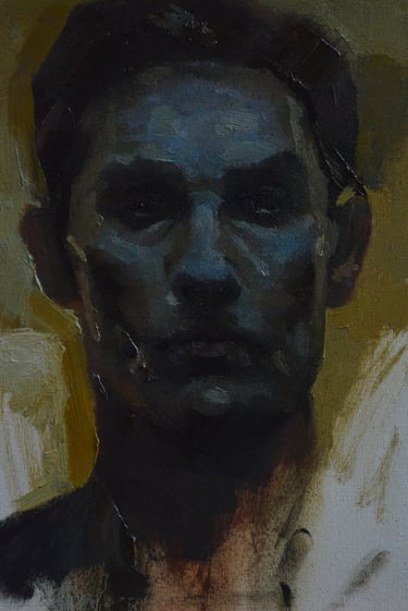 Well, once there was only dark, if you ask me, the light's winning - Óleo sobre tela - 20cm x 30cm