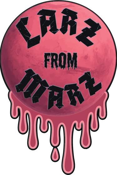 Image of mars melting with the text Larz From Marz