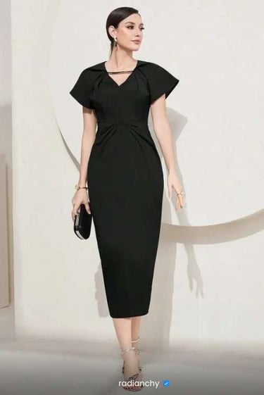 VESTIDO ENVELOPE PRETO