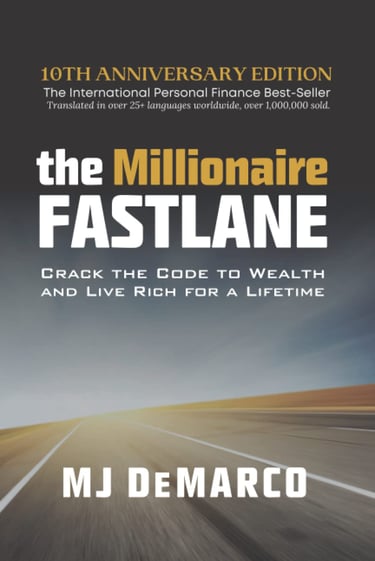 a book cover of the book the millionaire fastlanee fastlane