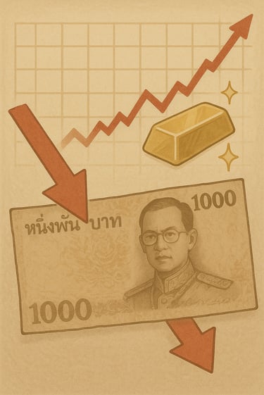เงินบาทอ่อน = ทองในไทยแพงขึ้น!