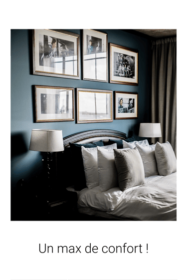 a bed with a bed and a lamp