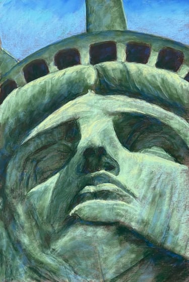 Tableau au pastel sec - La Liberté