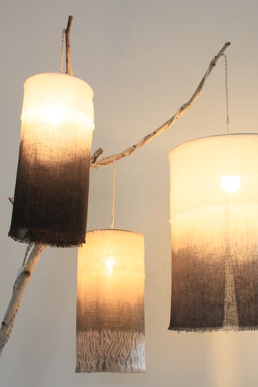 luminaires en textile végétal Couleurs Rivage