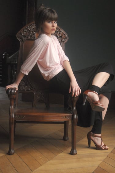 Ensemble blouse Irisa et jupe Chausse, saroual revisité par Takayouate