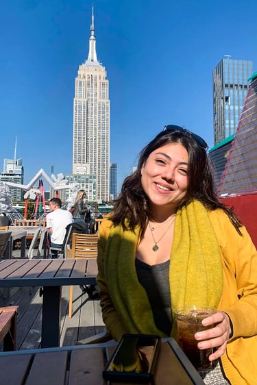 Empire State Building in New York City - Rooftop view